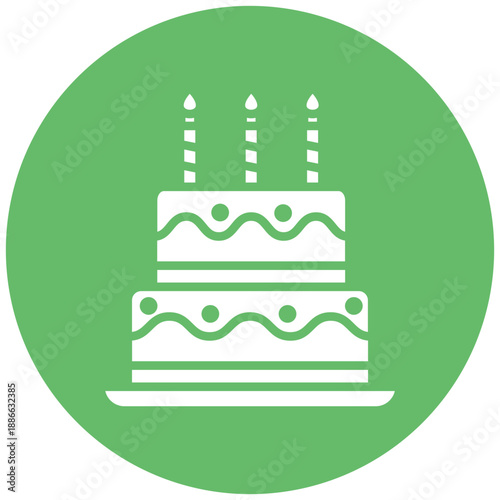 Two Layered Cake Icon