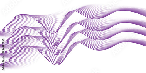 Abstract White Background with Pearl Waves. Blue, Pink, Purple, Silver and Gray Minimal Pattern with Line Texture. Elegant Light Gradient