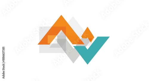 Free Download Abstract success arrow and checkmark graphic. Modern vector symbol for business growth, achievement, progress, and validation. - GFXLoad
