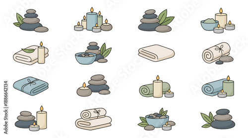 Spa Essentials and Wellness Products Collection.