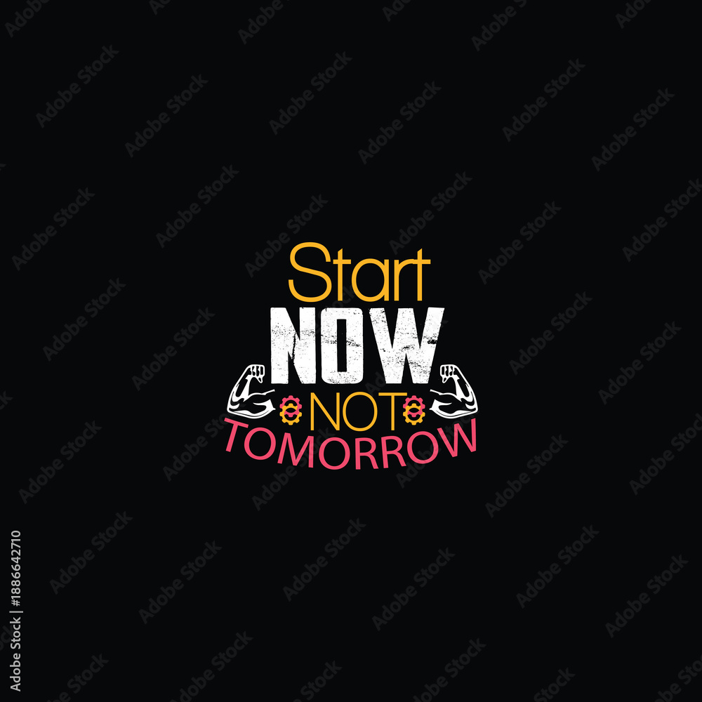 Obraz premium Motivational typography t-shirt design