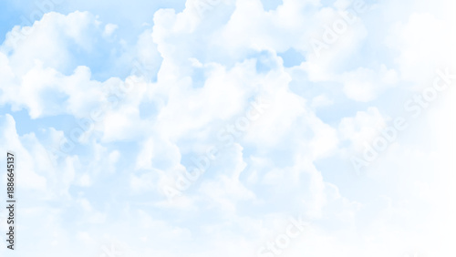 Sky clear gradient background, Vector abstract nature of Summer blue sky over beach, Illustration spring landscape with light blue background