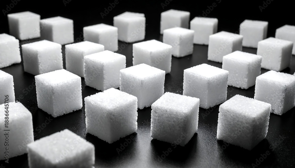 custom made wallpaper toronto digitalSugar Cubes on a Black Surface - A Sweet Still Life.