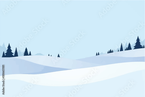 Mountain covered with snowy. Mountain landscape. Illustration of snowy mountain landscape.