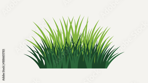 Vibrant green grass illustration showcasing natural beauty and outdoor elements.