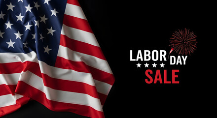 American flag labor day sale advertisement