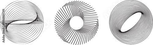 abstract circular lines, geometric shapes, minimalist, architectural, black and white, monochrome, geometric pattern, simple, minimal design