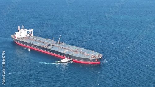 Wallpaper Mural Oil tanker ship. Red Oil Tanker runing in the ocean sea. petroleum ship transportation import export fuel energy across red ocean sea. Vessel transport Gas to customs	
 Torontodigital.ca