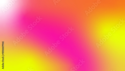 Vibrant abstract background with a smooth gradient transition of bright pink, orange, and electric yellow colors