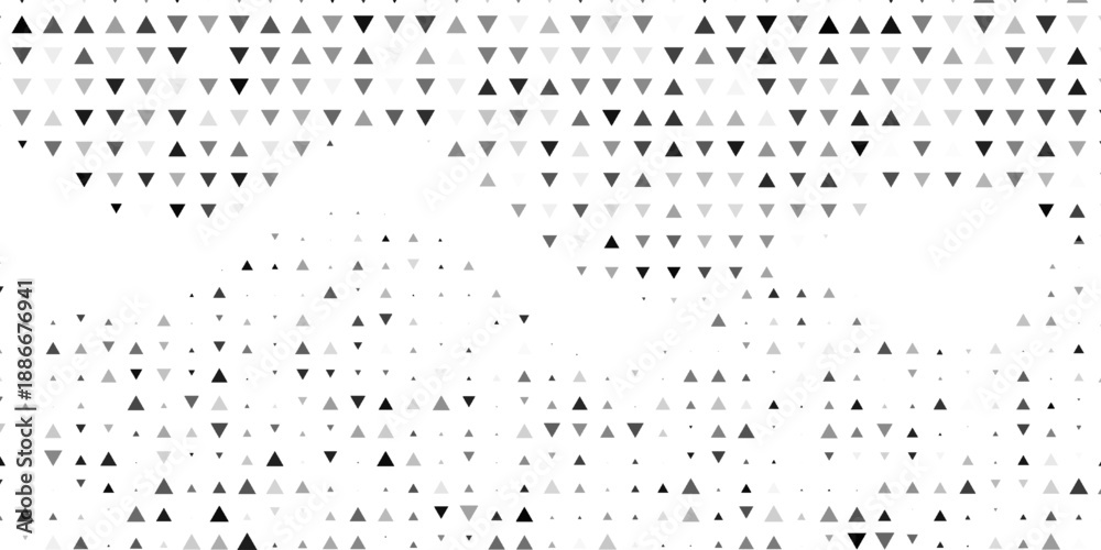Obraz premium Triangular geometric pattern. Black white triangle background .