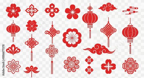 Traditional Chinese and Asian Symbol Icon Set