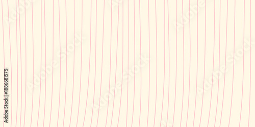 Light pink color striped background on cream background, Simple vertical stripe pattern with abstract lines, retro, art, design for decoration, wrapping paper, print, fabric or textile.