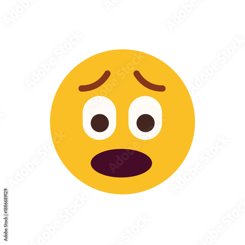 Grimacing Face with clenched teeth nervousness, embarrassment awkwardness expression nervous emoji symbol sign icon vector illustration isolated flat eek