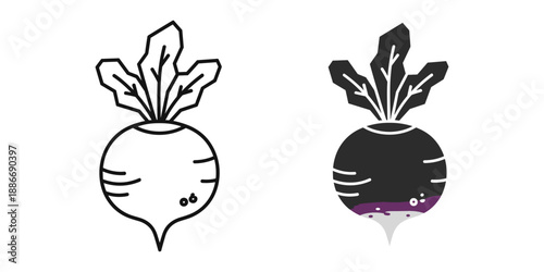 Whimsical Radish Illustrations