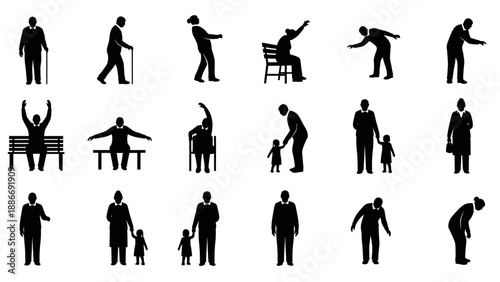 Minimalist paper airplane flight path vector illustration with dotted trajectory lines and target concept flat design