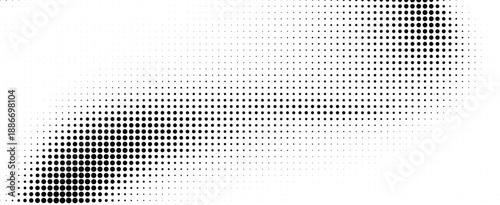 Halftone pattern with gradient effect on for artistic
