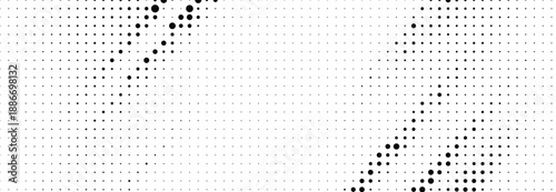 Halftone pattern with gradient effect in shades of gray and black