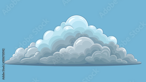 Altostratus Clouds Against a Clear Blue Sky