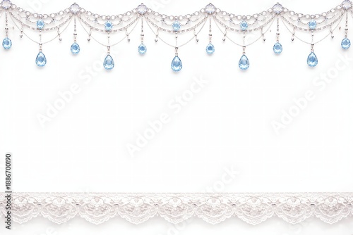 シルバージュエリーとレースのエレガント