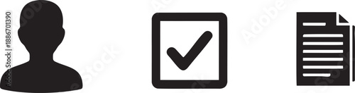 File User Icons Set for Profile Document Access