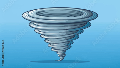 Illustrated Tornado Whirlwind Vortex