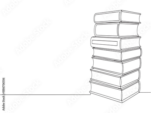 Hand drawn sketch of a tall stack of rectangular boxes isolated on a white background