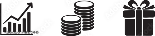 Payroll Salary Bonus Icons for Human Resources Management