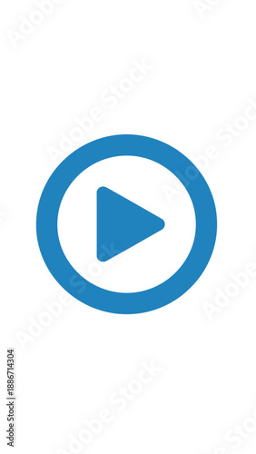 Free Download Play button icon, simple and modern, a symbol for starting or playing media content - GFXLoad