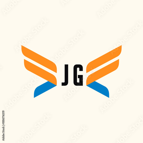 JG Initials Logo Business Template Vector icon