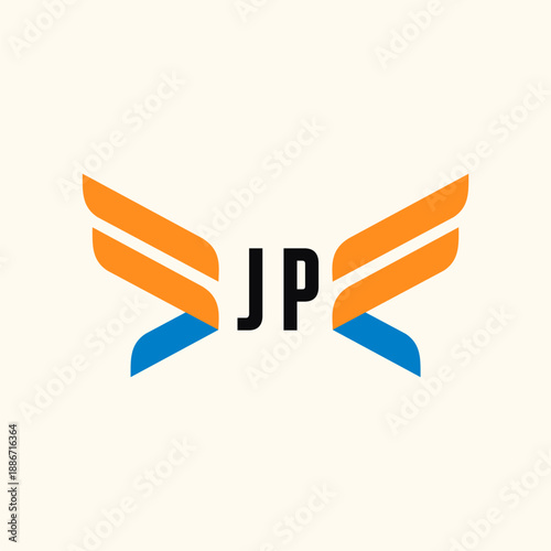 JP Initials Logo Business Template Vector icon