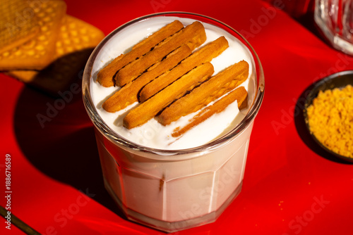 Viral Two Ingredient Dessert, Japanese Style Cheesecake Made with Yogurt and Biscuits, Simple No Bake Homemade Sweet