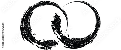 Brush touch material, ink splash, handwritten texture, texture material, rough lines, ink lines, Japanese style, Asian taste vector. modern