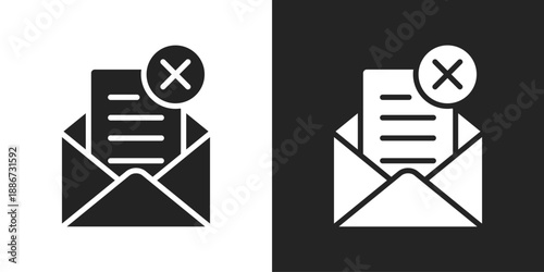 Spam Icon In Black And White Glyph Style