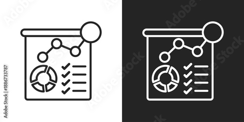 Dashboard Icon In Black And White Line Style