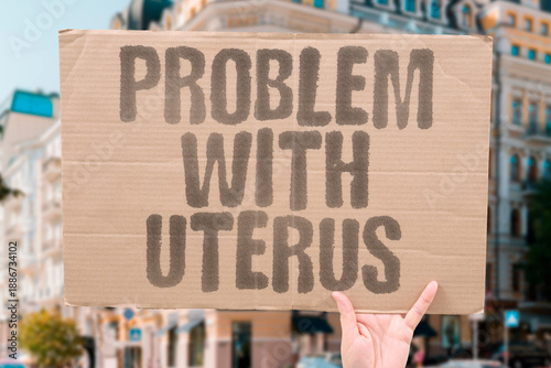 Fotografie "Problem With Uterus" Gynecological complication requires attention