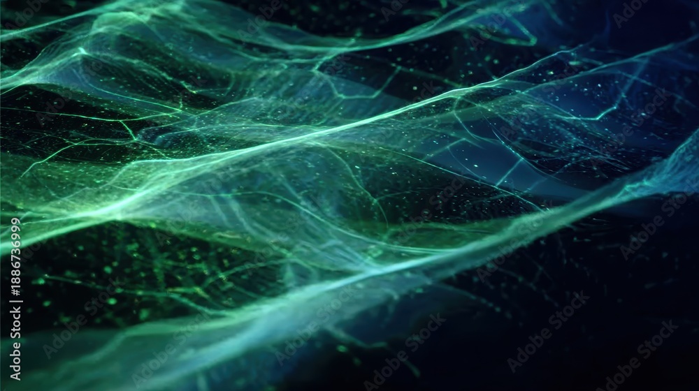 Naklejka premium Abstract visual representing carbon neutrality and net zero concepts, AI generated background for sustainable design