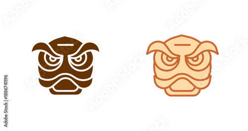 Nian Monster Icon Design