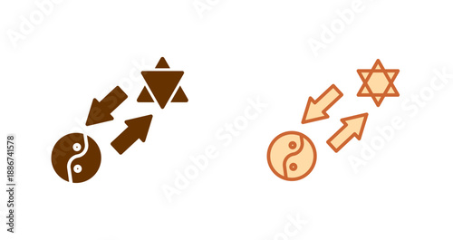 Cultural Exchange Icon Design