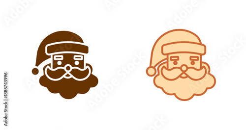 Santa Claus Icon Design