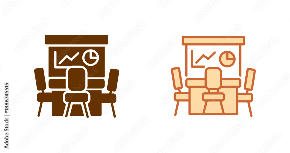 Fototapeta premium Conference Room Icon Design