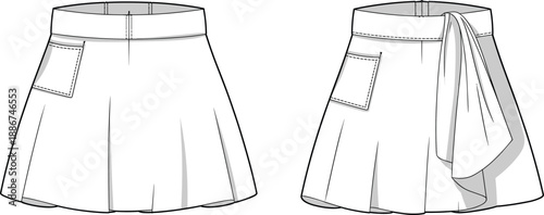 Here are the analyses of the 5 pleats pleated side