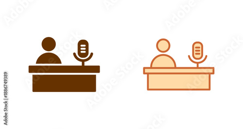 Podcast Hosting Icon Design