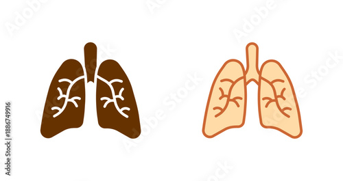 Lungs Icon Design