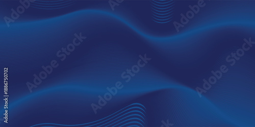 3D modern wave curve abstract presentation background. Luxury paper cut background. Abstract decoration, golden pattern, halftone gradients, 3d Vector illustration. Dark blue background