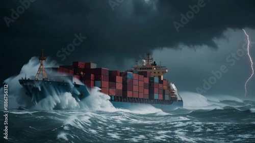 ship in the sea