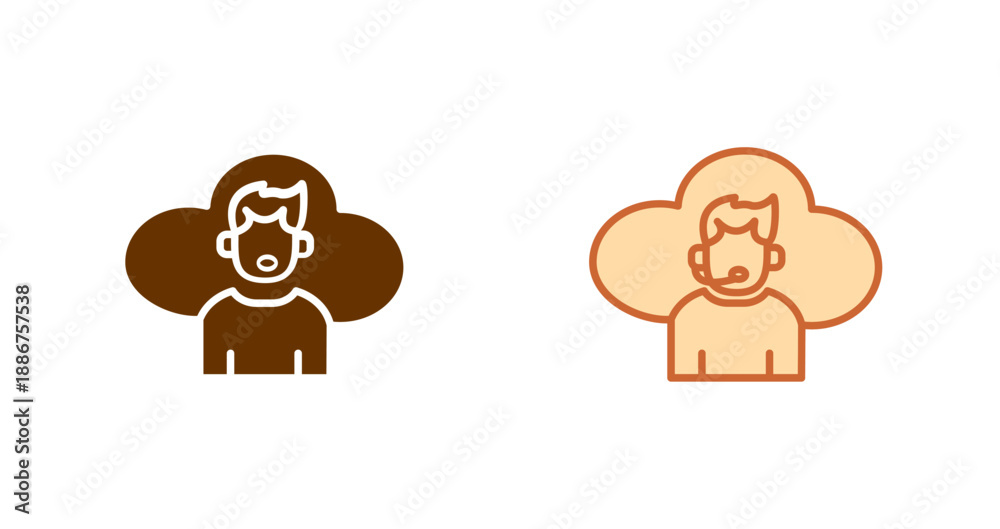 Fototapeta premium Customer Support Icon Design