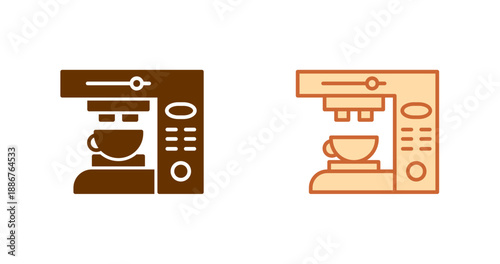 Coffee Machine Icon Design