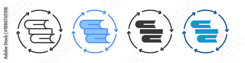 Education Icon Set Multiple Style Collection