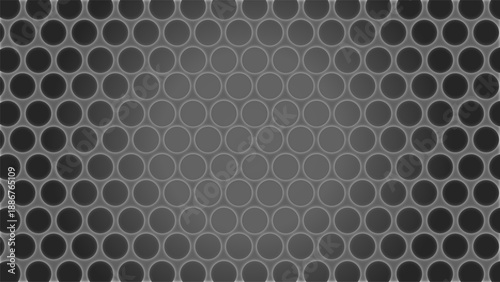 3D Dark Circular Mesh Grid Texture Pattern Abstract Background and Wallpaper. 