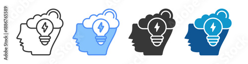 Innovation Icon Set Multiple Style Collection